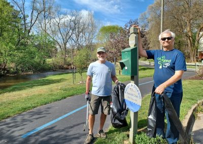 2 Men joining in out 2025 Greenway Clean and Green Day
