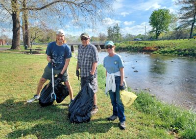 2025 A group of volunteers helping to keep our greenway clean